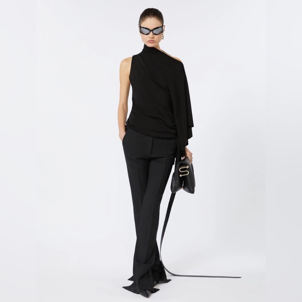 Sportmax Black Straight Leg Women's Pants
